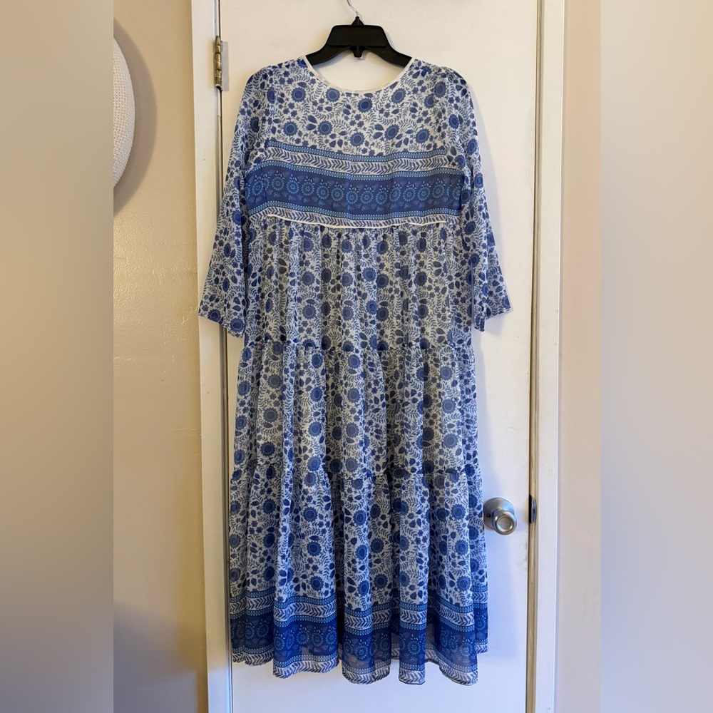 Christy Dawn The Paloma Dress in Periwinkle Suzani - Picture 9 of 11